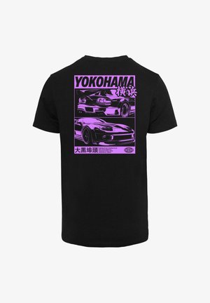 Mister Tee YOKOHAMA RACE TEE - Majica kratkih rukava s printom - black