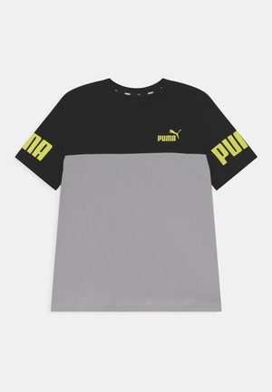 POWER TEE UNISEX - T-Shirt print - harbor mist/black