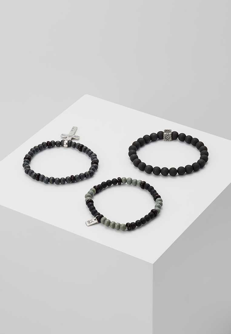 Herren Halsketten | Icon Brand PARTHIAN BRACELET 3 PACK Armband silver-coloured/silberfarben - LD08975 Herren Halsketten | Icon Brand PARTHIAN BRACELET 3 PACK Armband silver-coloured/silberfarben - LD08975