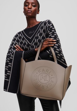 KARL LAGERFELD CIRCLE LARGE - Shopper - ash grey