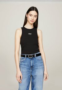 Tommy Jeans SCRIPT LOGO SLIM TANK - Top - black