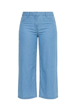 Ulla Popken, WIDE LEG COMFORT WAIST JEANS - Wide Leg - light blue