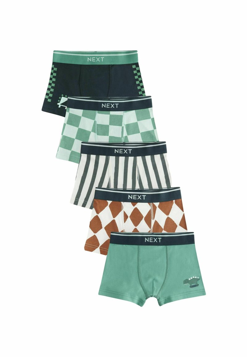 Next 5 PACK - Panties - green dino stripe