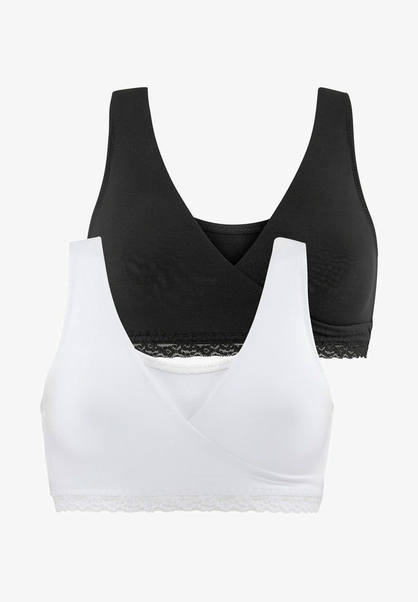 PETITE FLEUR BY LASCANA 2 PACK - Bustier - weiΓ schwarz