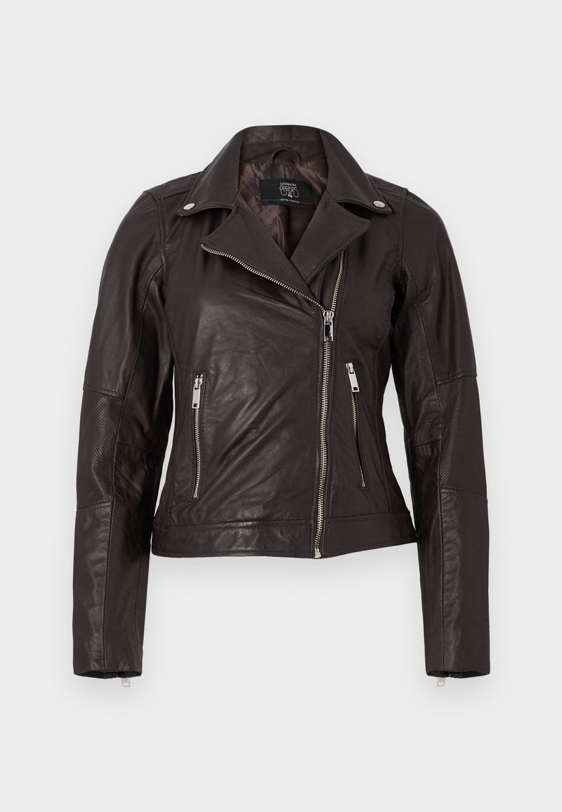 Le Temps Des Cerises Leren jas bruin Le Temps Des Cerises Leren jas bruin