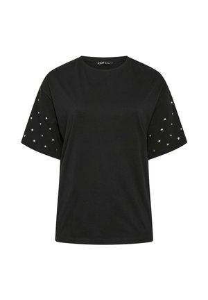 Yours Clothing, T-shirt print - black