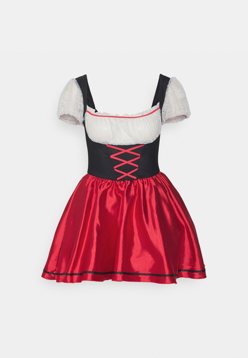 strapless open back dress Toulouse Mini Dress Red Gingham
