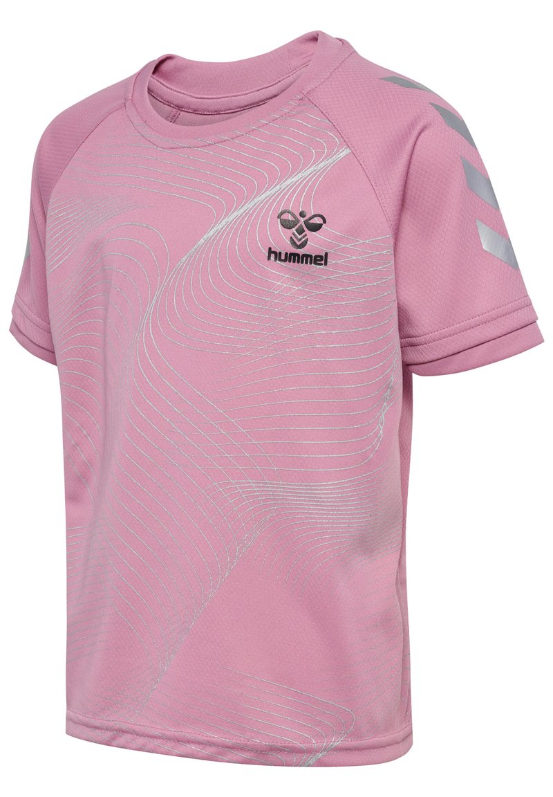 Hummel CHALLENGER NEW S/S - T-Shirt print - mauve orchid/mauve  