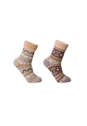 WINTER KUSCHEL - Socken - beige