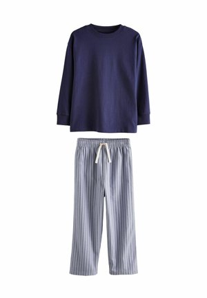 REGULAR FIT - SINGLE SET - Nattplagg set - blue white stripe