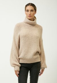 INFLUENCER TURTLENECK COZY  - Strickpullover - cappuccino