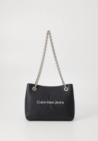 Calvin Klein Jeans SCULPTED SHOULDER BAG MONO - Mala a tiracolo - black