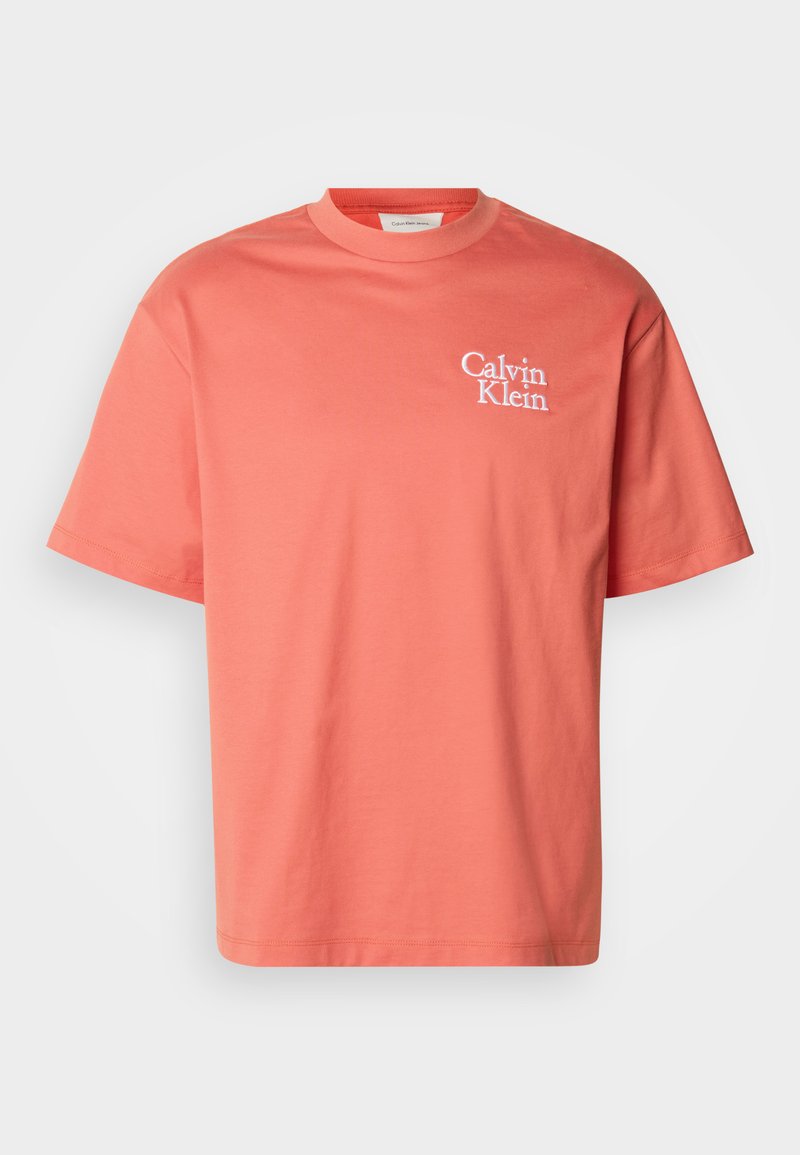 Calvin Klein Jeans T-shirt print oranje