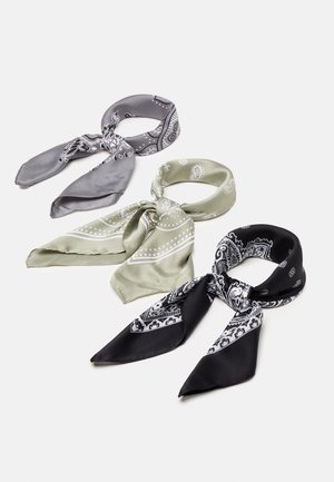 3 PACK - Chusta - black/grey/green