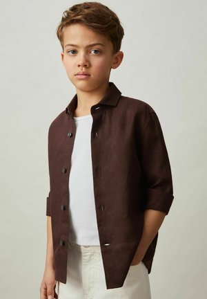 RUBAN CUTAWAY COLLAR - Cămașă - dark brown
