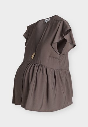ONLY MATERNITY, OLMHARLIE V NECK  - Blouse - plum truffle