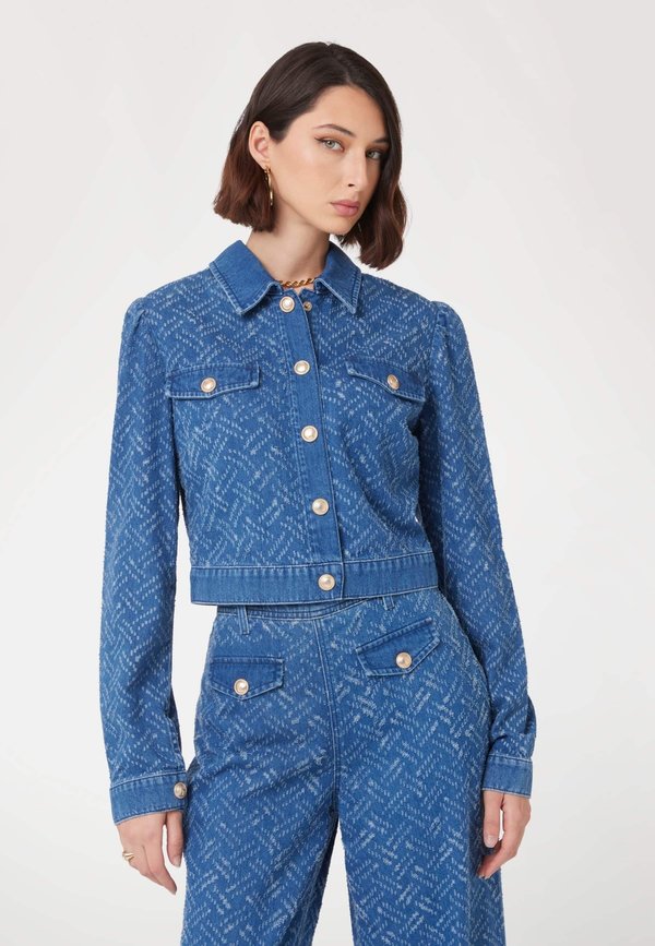 CROPPED - Jeansjacke - hellblau