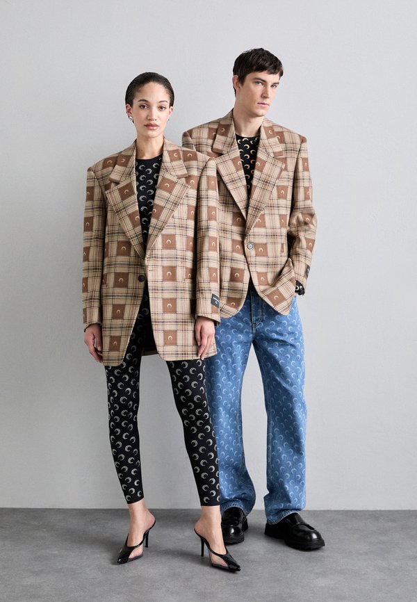 MOON CHECKS BOXY JACKET UNISEX - Blazer4