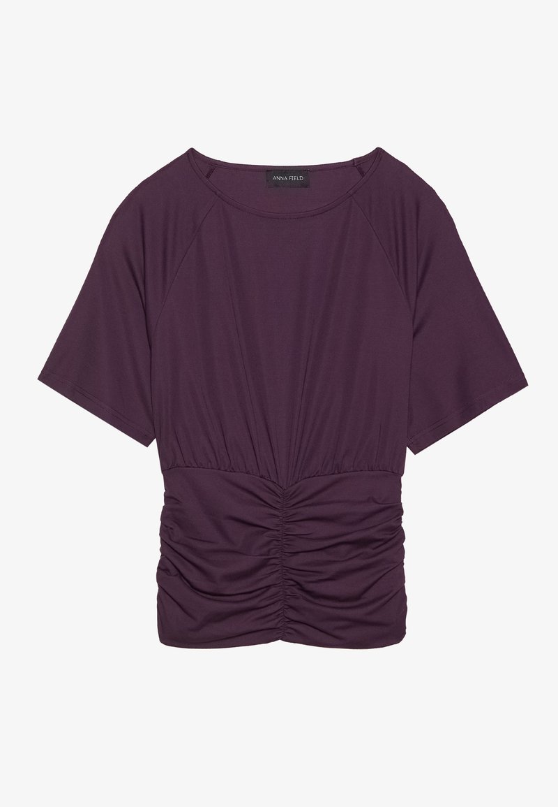 Anna Field T-shirt basic donkerpaars
