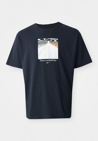 TEE OPEN - Camiseta estampada - black