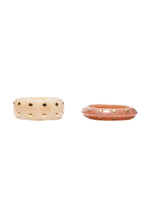 SET OF 2 STUDDED - Náramok - brown