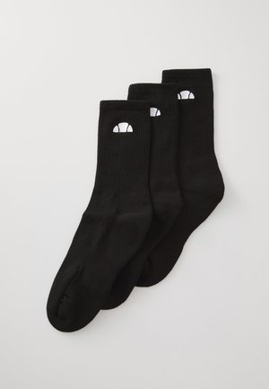 ALACRE CREW SOCKS UNISEX 3 PACK - Strumpor - black