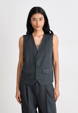 PINSTRIPE ORLA VEST - Vest - parisian night melange