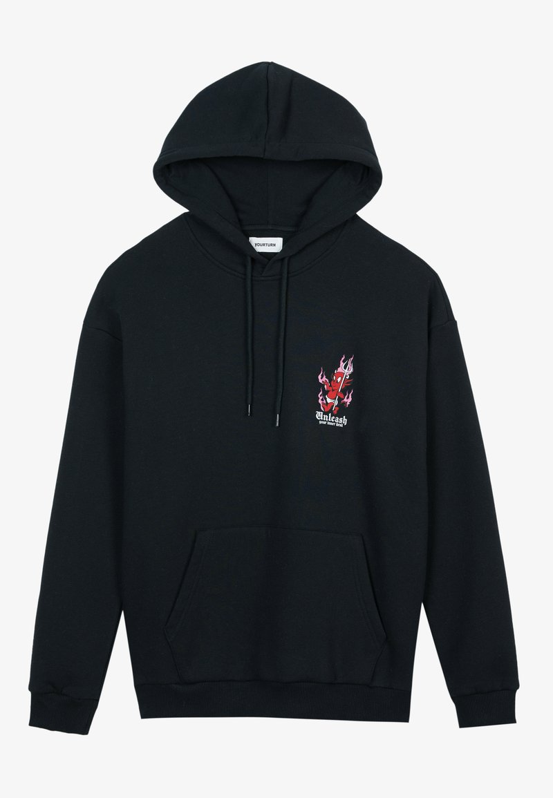 YOURTURN Hoodie zwart YOURTURN Hoodie zwart