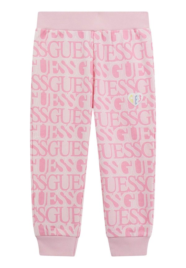 JOGGING ALLOVER-LOGOPRINT - Jogginghose - fuchsia