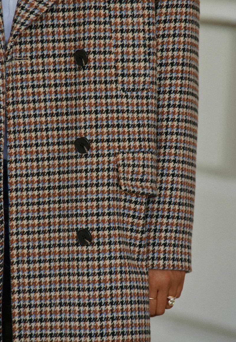 Next HERITAGE CHECK OVERCOAT . - Klassischer Mantel - brown/braun 