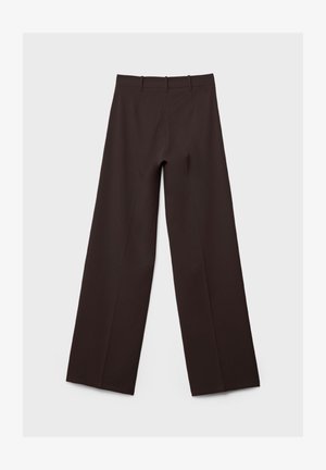 Stradivarius, WIDE-LEG FORMAL WEAR - Pantalon classique - dark brown
