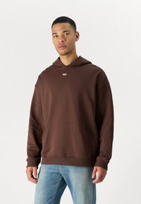 Diesel BOXT HOOD - Hoodie - brown