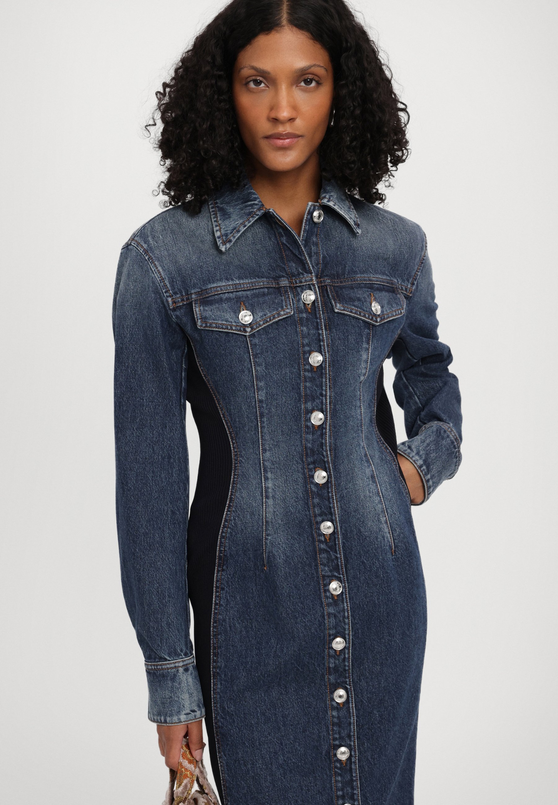 【関税&送料込】Sportmax Denim Fiorito Shirt Dress P00971752.jpg