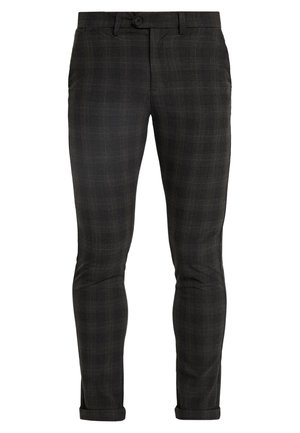 Jack & Jones PREMIUM JJIMARCO JJCONNOR CHECK - Chino stiliaus kelnės - dark grey