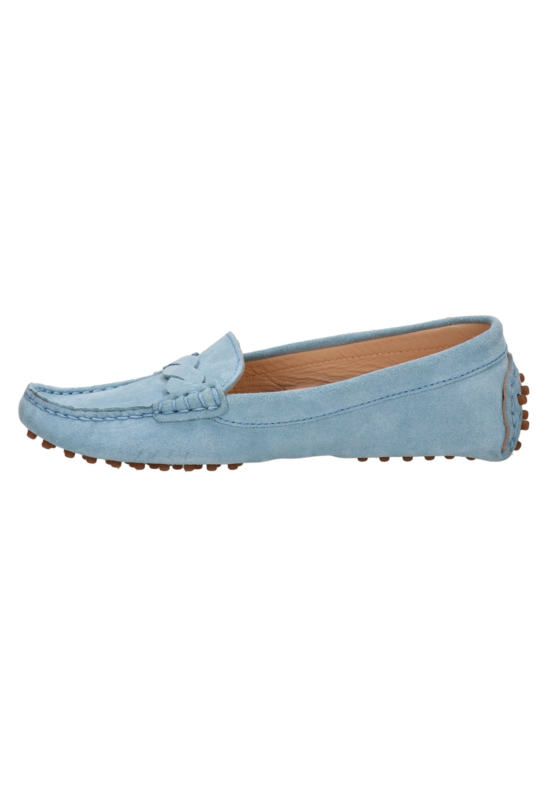 lichtblauwe moccasins dames