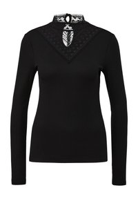 QS T-shirt à manches longues - schwarz