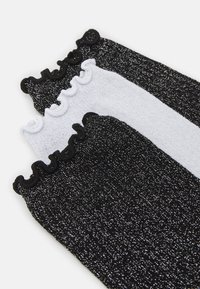 Vero Moda VMMAGIC GLITTER 3 PACK - Ponožky - snow white/snow white black