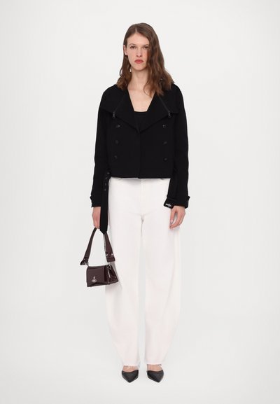 Agolde LUNA PIECED - Τζιν χαλαρής εφαρμογής - white