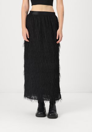YASDIA ANKLE SKIRT - Maxi skirt - black