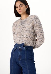ONLY Tall ONLMADISON BLUSH WIDE BELT - Široké nohavice - dark blue denim