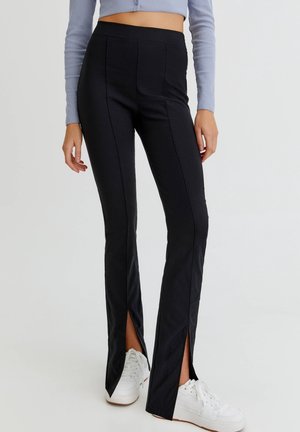 Pantalon classique - mottled black