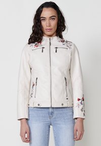 Koroshi - Faux leather jacket - crudo off white Thumbnail Image 1