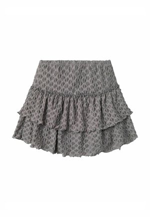 KURZES - Jupe trapèze - sharkskin
