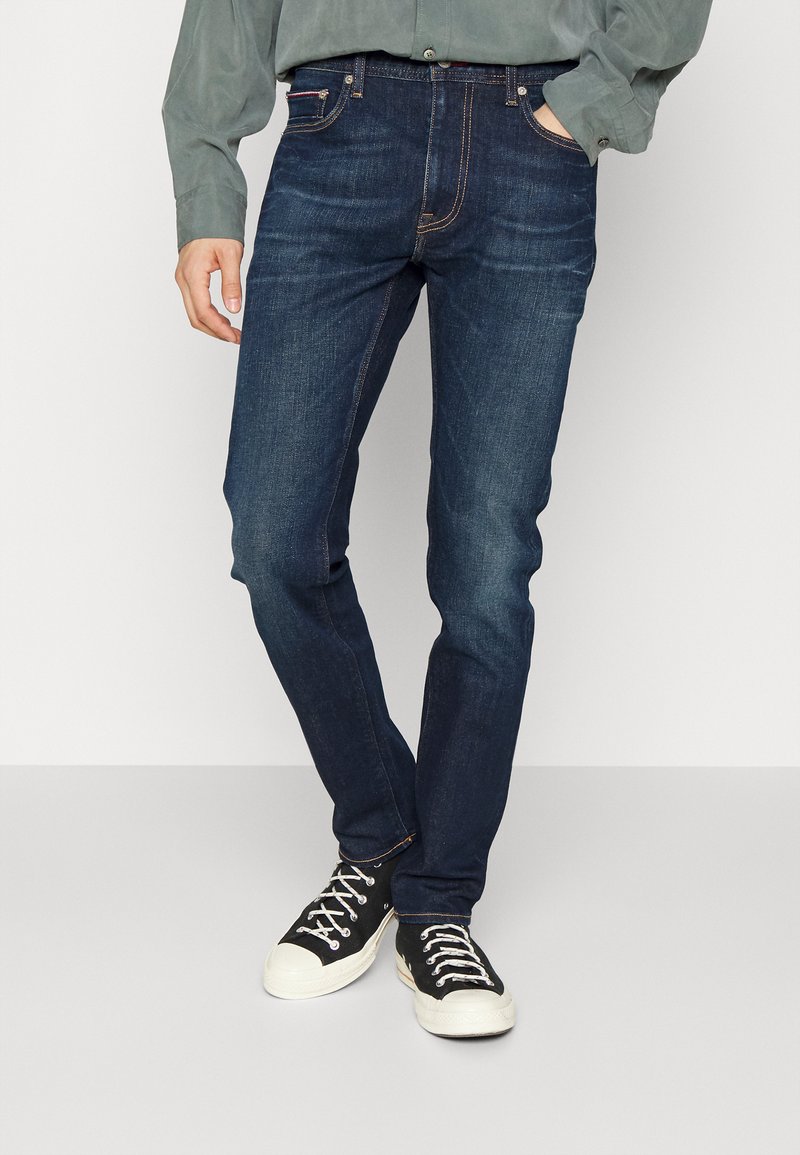 Tommy Hilfiger SLIM BLEECKER OLAVI - Calças de ganga de perna direita - olavi indigo