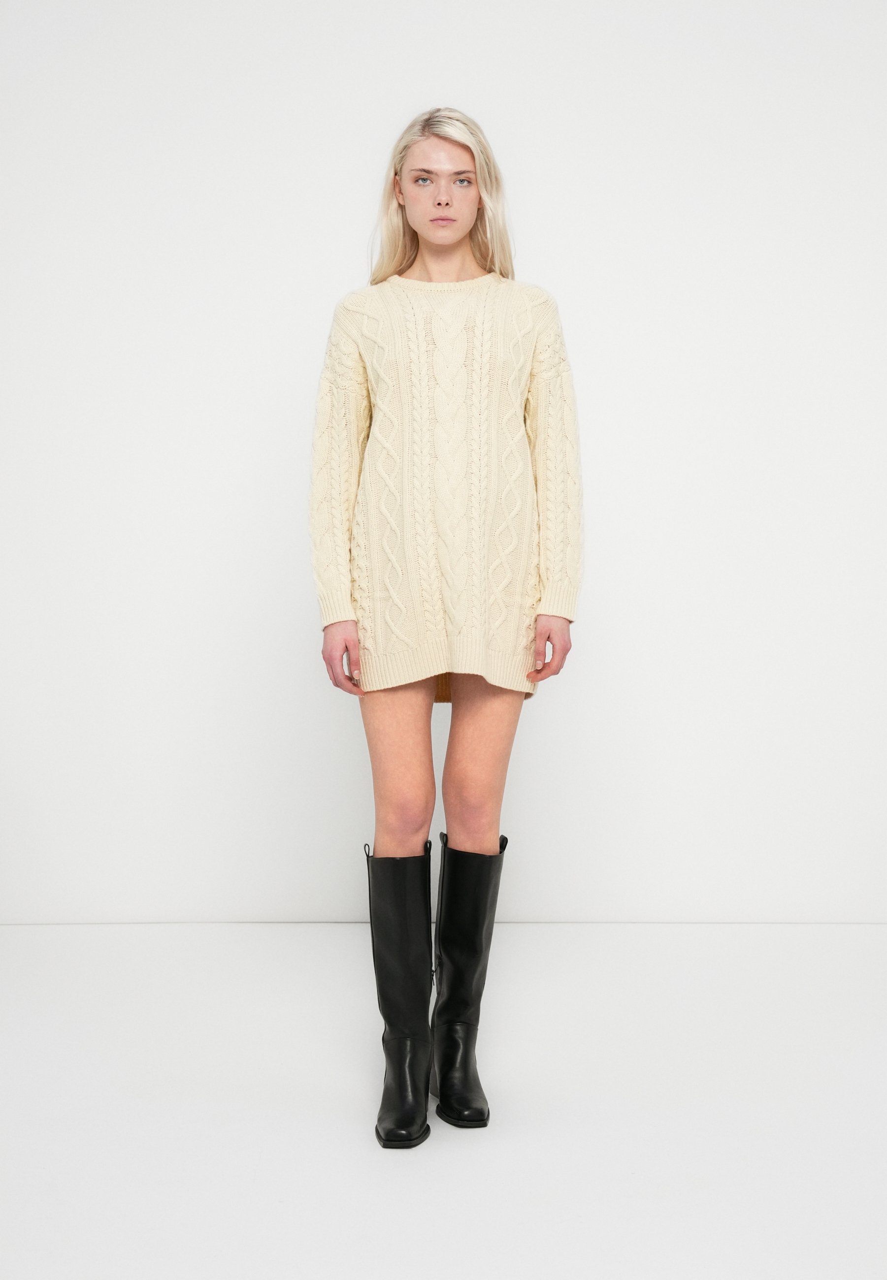 GAP CABLE SWEATER DRESS - Jumper dress - chino/beige - Zalando.ie
