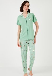LELA REGULAR FIT SET - Pižamos komplektas - mint