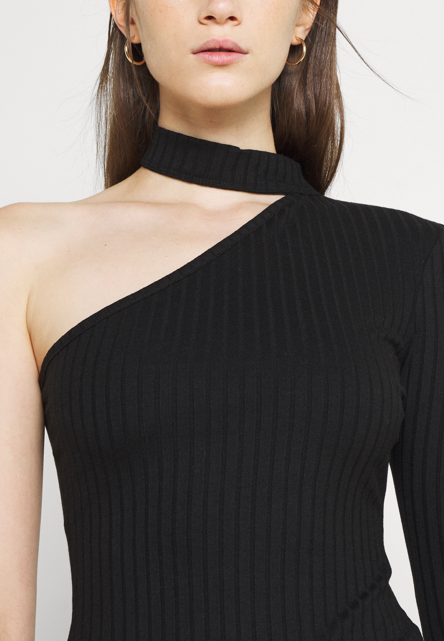 high neck net top