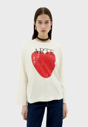 ART LOVE - T-shirt à manches longues - off white