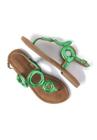 Lazamani T-bar sandals - green
