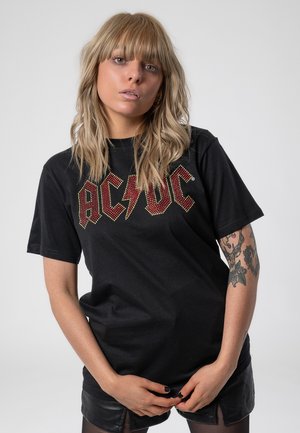 Paradiso Clothing AC/DC FULL COLOUR VOLTAGE DIAMANTE - Print T-shirt - black